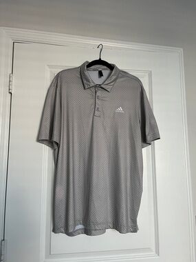 adidas Men’s Light Gray Polo Shirt